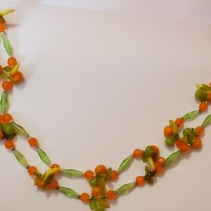 Vintage 1940s W. German Fruit Necklace unmarked